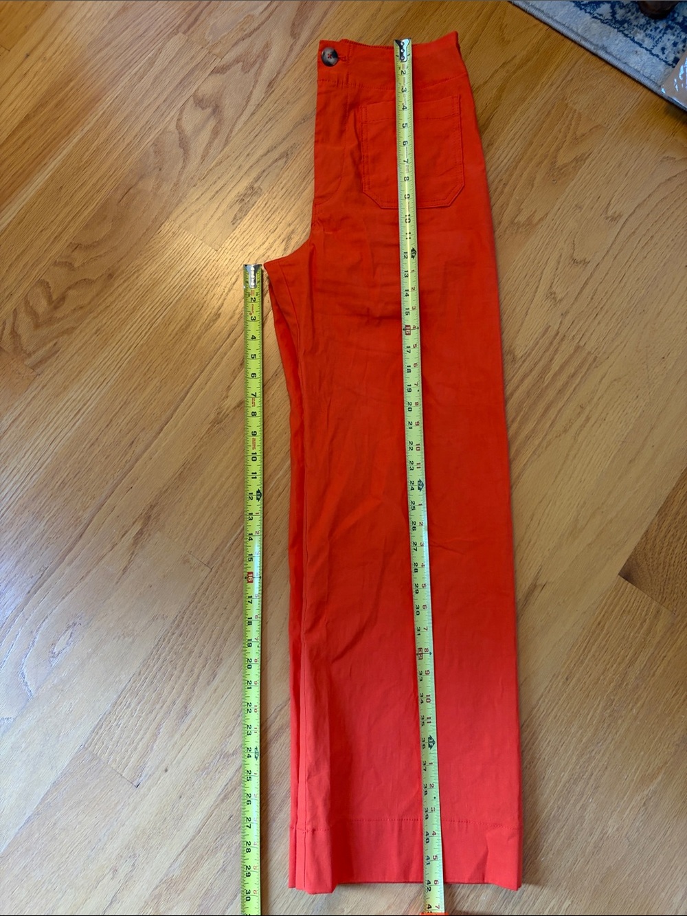 Maeve by Anthropologie The Colette wide leg pant size 29 Orange - Picture 9 of 11
